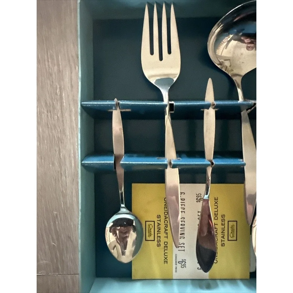 Oneidacraft Deluxe WINTERSONG ~ Serving Set‎ NEW Pie Server, Serving Spoon, Fork